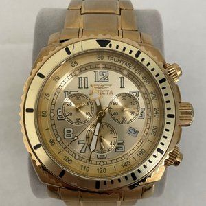 Invicta Swiss Quartz Gold-plated #0619 Chronograph Watch